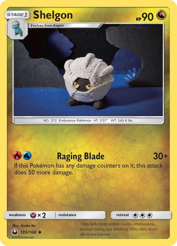 Shelgon 105/168 Reverse Holofoil SM – Celestial Storm