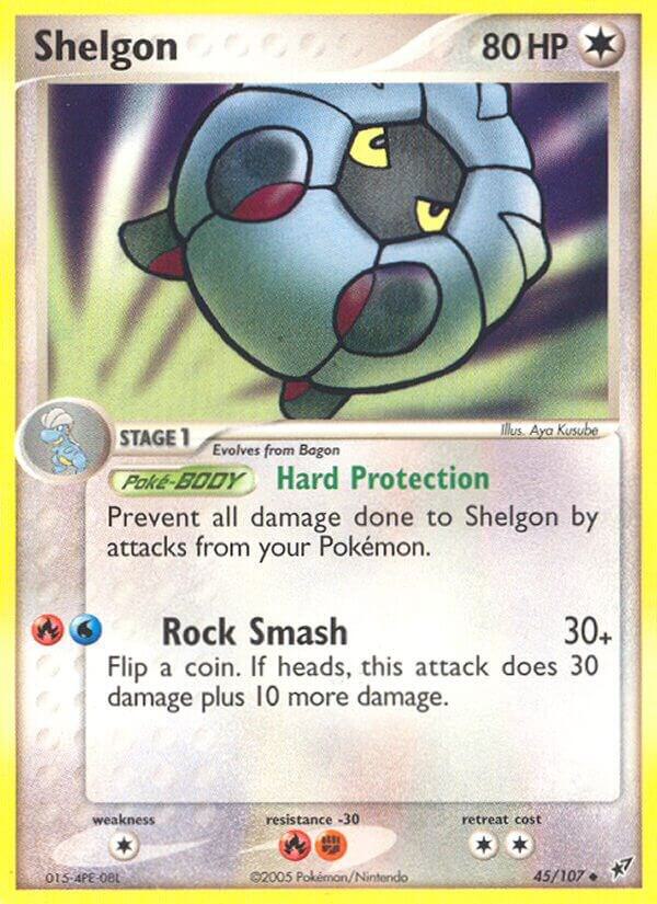 Shelgon 45/107 Reverse Holofoil Deoxys