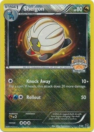 Shelgon 7/20 (Regional Championships) 007/020 Reverse Holofoil League & Championship Cards