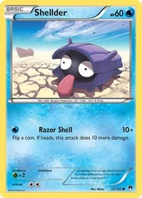Shellder (22) | 22/122 | Reverse Holofoil | XY - BREAKpoint