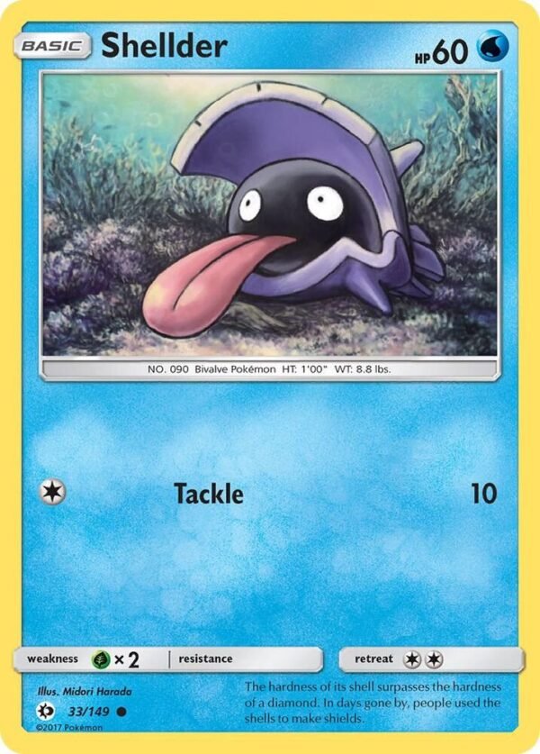 Shellder 33/149 Normal SM Base Set