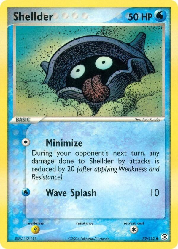 Shellder 79/112 Reverse Holofoil FireRed & LeafGreen Shellder 79/112 Reverse Holofoil FireRed & LeafGreen