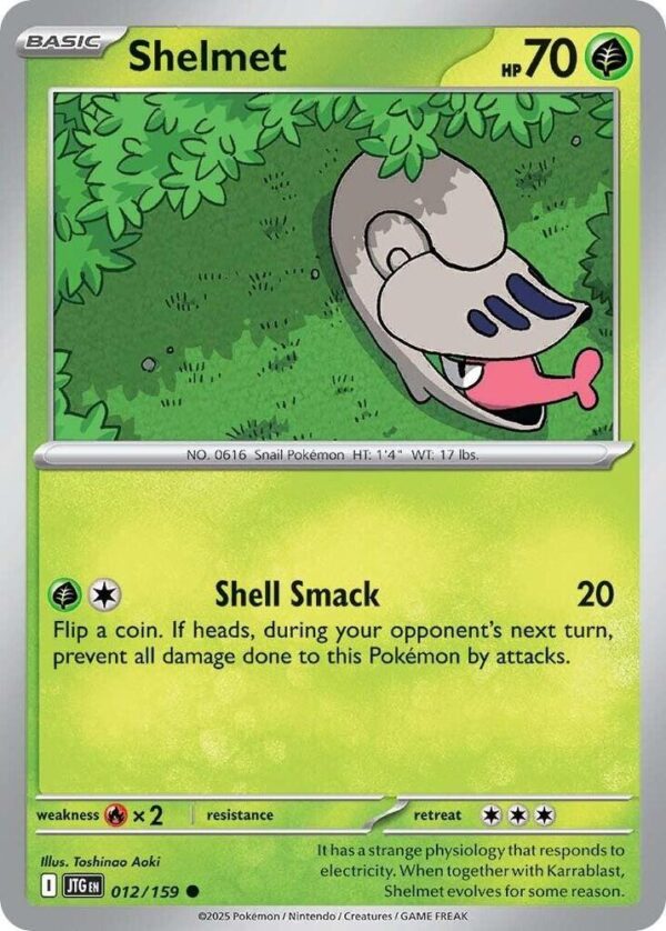 Shelmet 012/159 Reverse Holofoil SV09: Journey Together