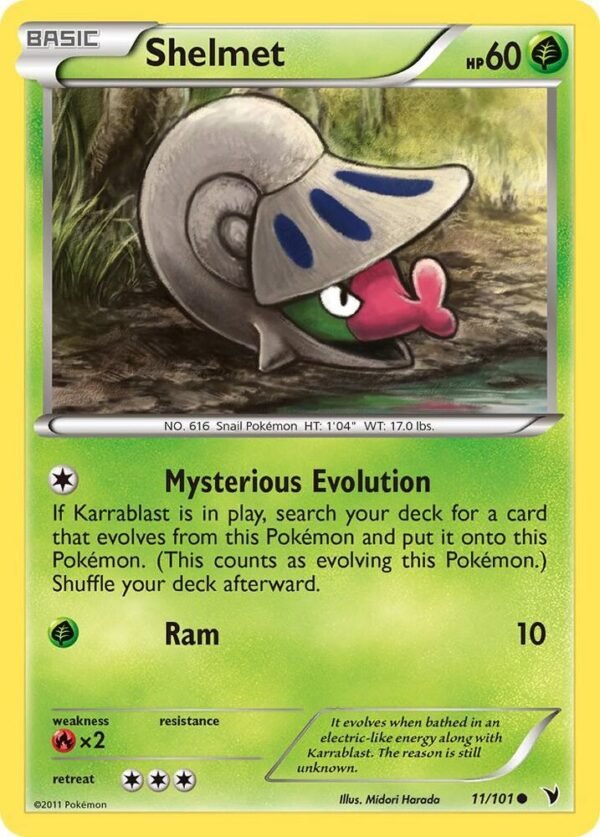 Shelmet 11/101 Reverse Holofoil Noble Victories Shelmet 11/101 Reverse Holofoil Noble Victories