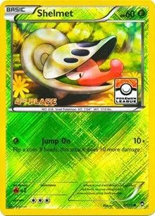 Shelmet | 8/111 (Pokemon League) [4th Place] | 008/111 | Reverse Holofoil | League & Championship Cards