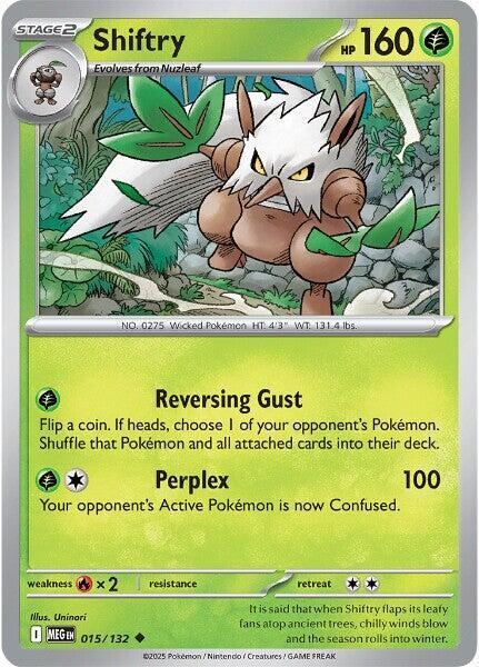 Shiftry 015/132 Normal ME01: Mega Evolution Shiftry 015/132 Normal ME01: Mega Evolution