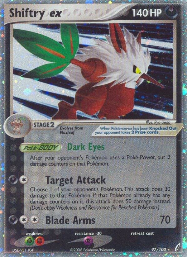 Shiftry ex 97/100 Holofoil Crystal Guardians Shiftry ex 97/100 Holofoil Crystal Guardians