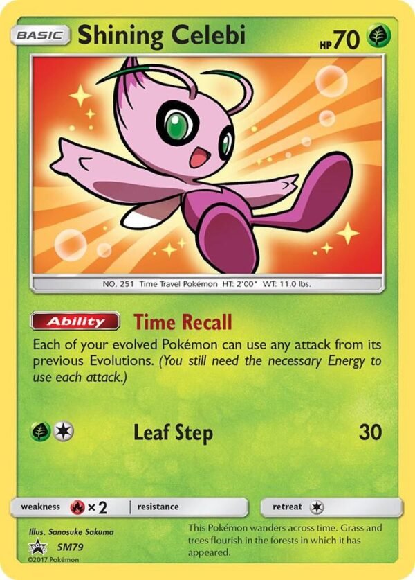 Shining Celebi SM79 Holofoil SM Promos