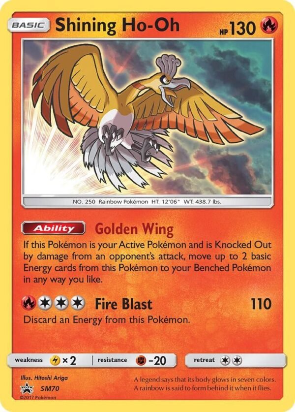 Shining Ho-Oh SM70 Holofoil SM Promos Shining Ho-Oh SM70 Holofoil SM Promos