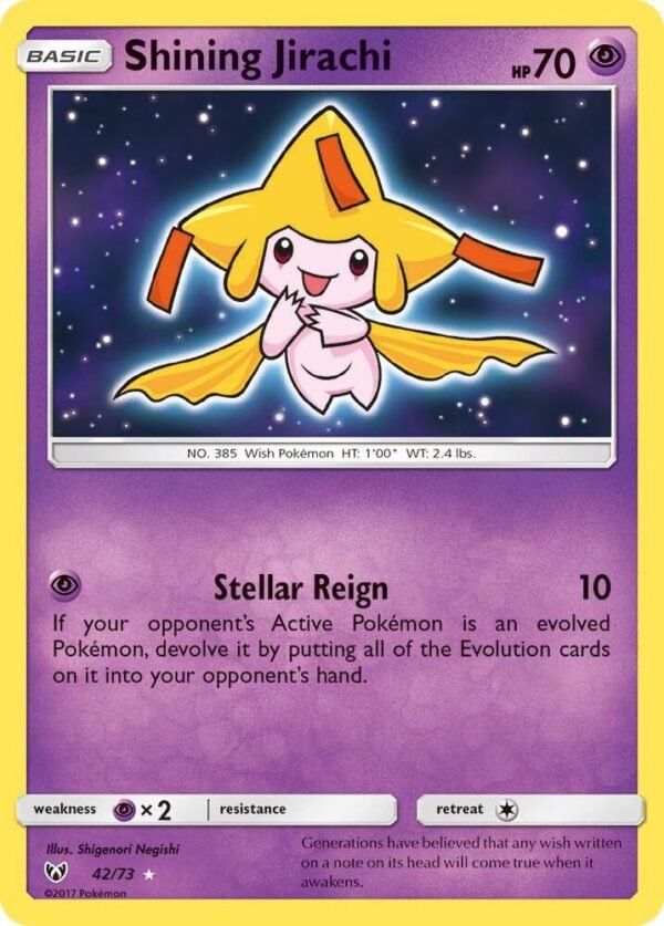 Shining Jirachi 42/73 Holofoil Shining Legends