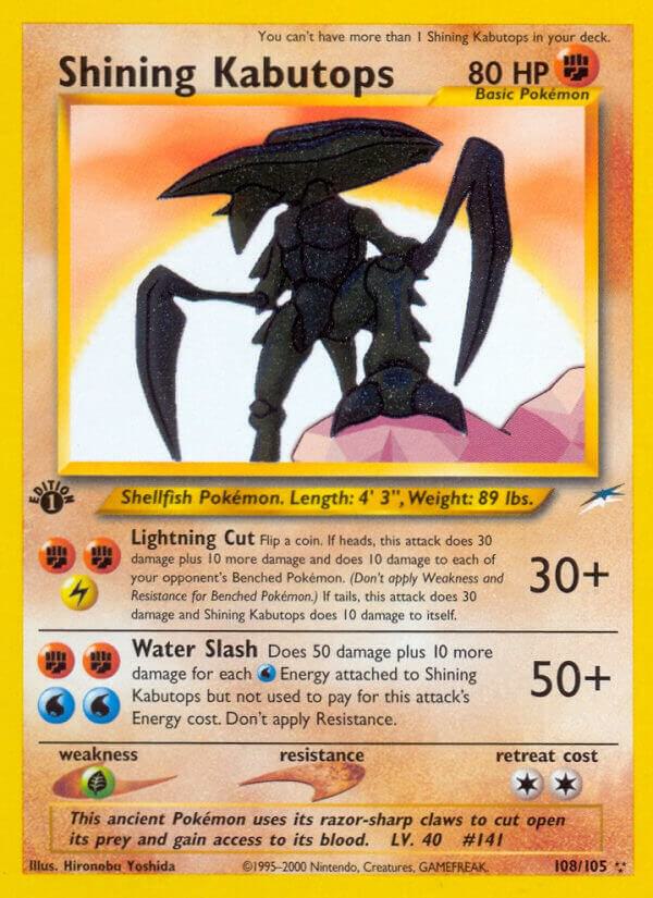 Shining Kabutops 108/105 Unlimited Holofoil Neo Destiny Shining Kabutops 108/105 Unlimited Holofoil Neo Destiny
