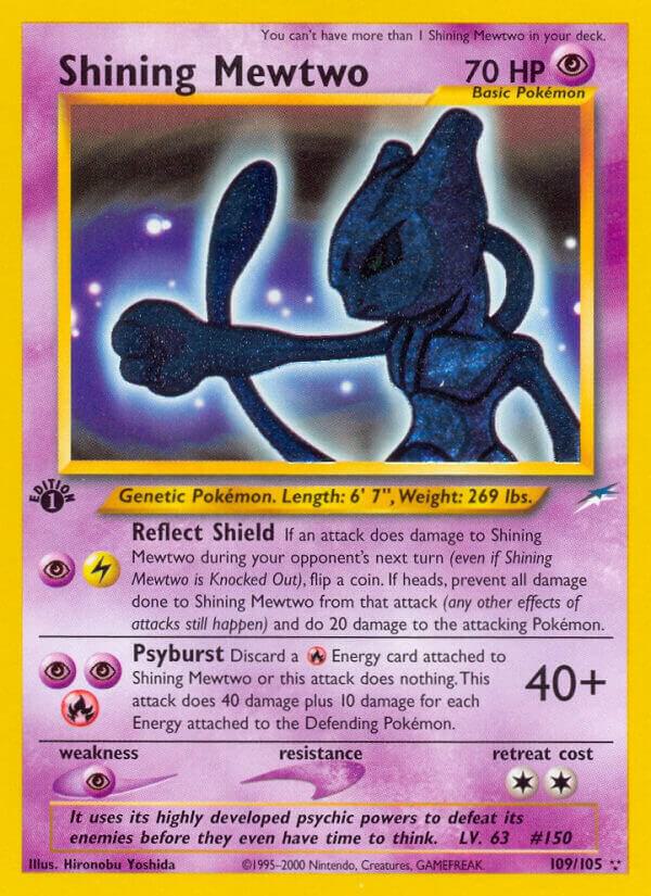 Shining Mewtwo 109/105 1st Edition Holofoil Neo Destiny