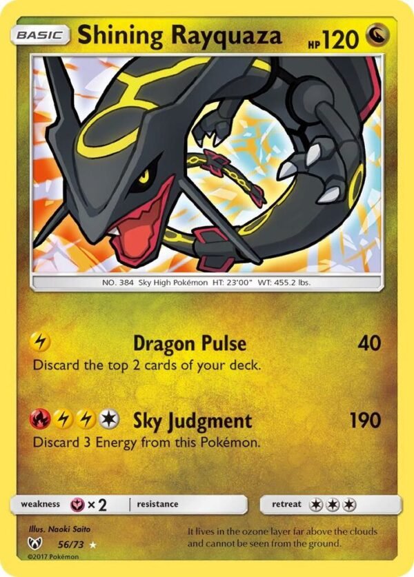 Shining Rayquaza 56/73 Holofoil Shining Legends
