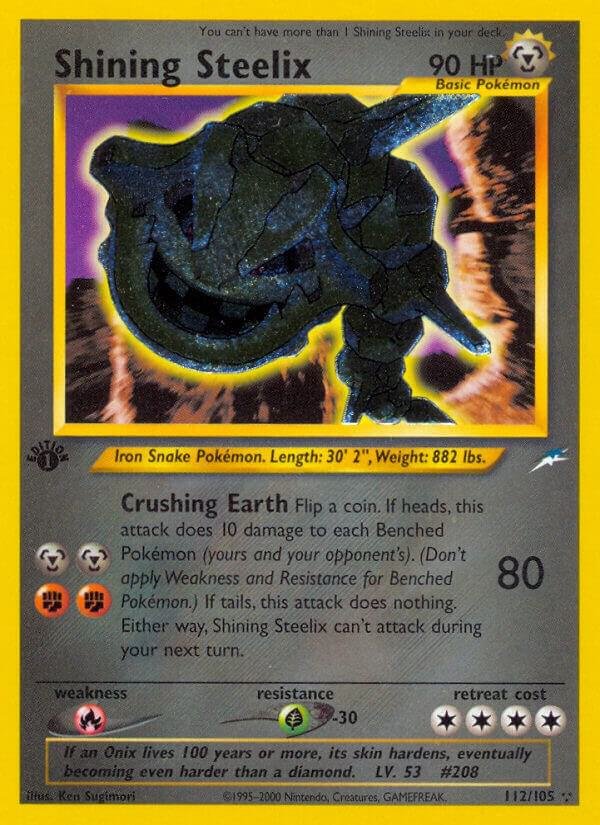Shining Steelix 112/105 Unlimited Holofoil Neo Destiny