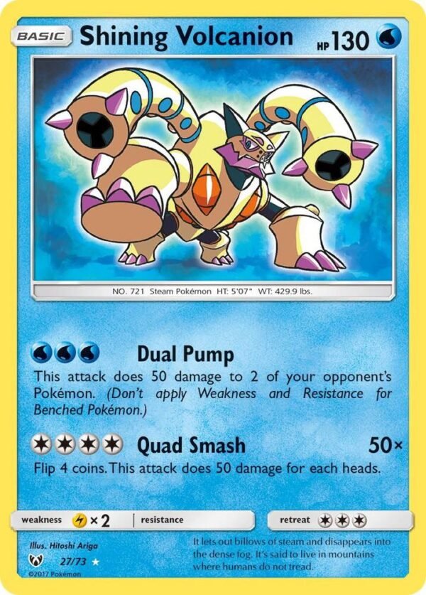 Shining Volcanion 27/73 Holofoil Shining Legends