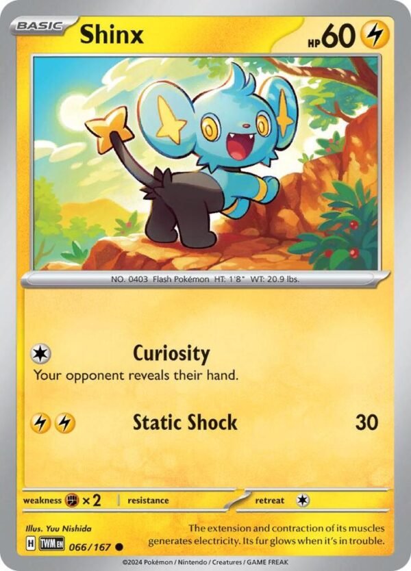 Shinx 066/167 Normal SV06: Twilight Masquerade Shinx 066/167 Normal SV06: Twilight Masquerade