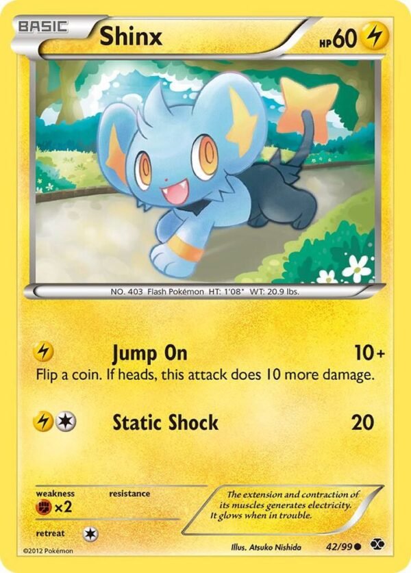 Shinx (42) 42/99 Reverse Holofoil Next Destinies Shinx (42) 42/99 Reverse Holofoil Next Destinies