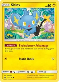 Shinx (45) | 45/156 | Normal | SM - Ultra Prism