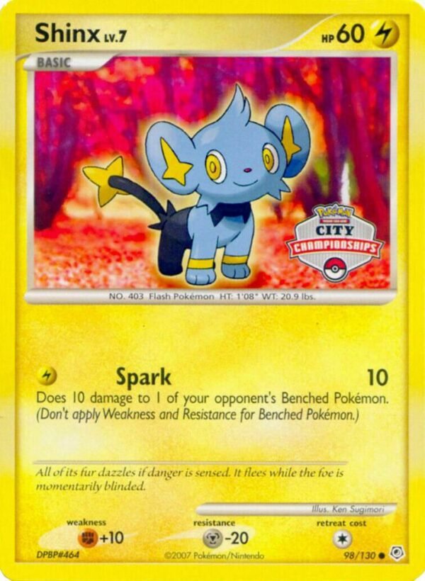 Shinx 98/130 (City Championships) Normal Nintendo Promos Shinx 98/130 (City Championships) Normal Nintendo Promos