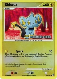 Shinx | 98/130 [Diamond & Pearl] | 098/130 | Reverse Holofoil | Burger King Promos