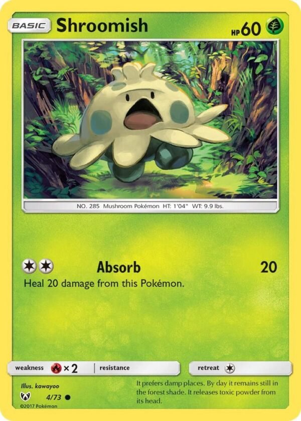 Shroomish 4/73 Reverse Holofoil Shining Legends