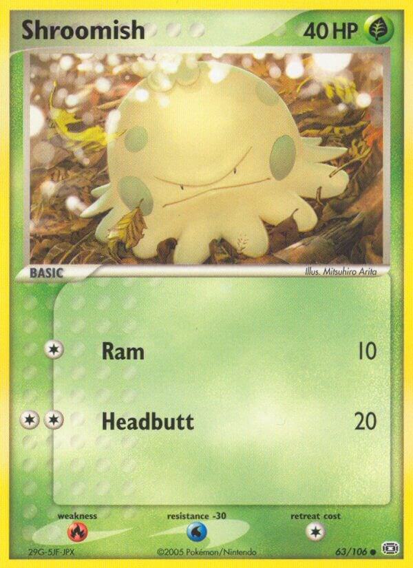 Shroomish 63/106 Reverse Holofoil Emerald