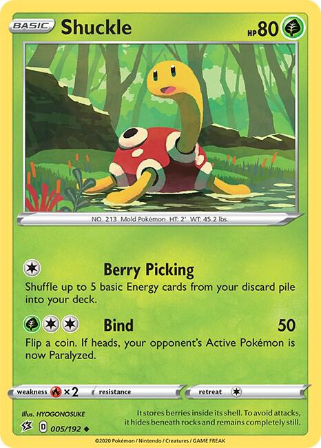 Shuckle 005/192 Normal SWSH02: Rebel Clash Shuckle 005/192 Normal SWSH02: Rebel Clash