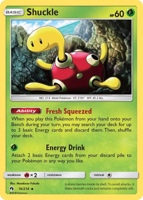 Shuckle 16/214 Reverse Holofoil SM – Lost Thunder