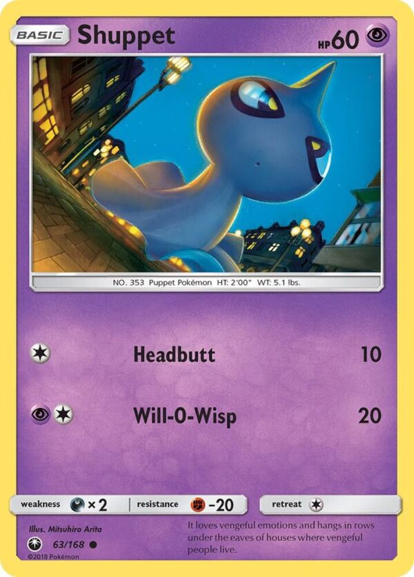 Shuppet (63) 63/168 Normal SM – Celestial Storm