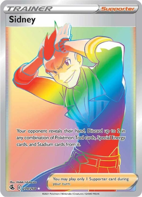 Sidney (Secret) 279/264 Holofoil SWSH08: Fusion Strike Sidney (Secret) 279/264 Holofoil SWSH08: Fusion Strike