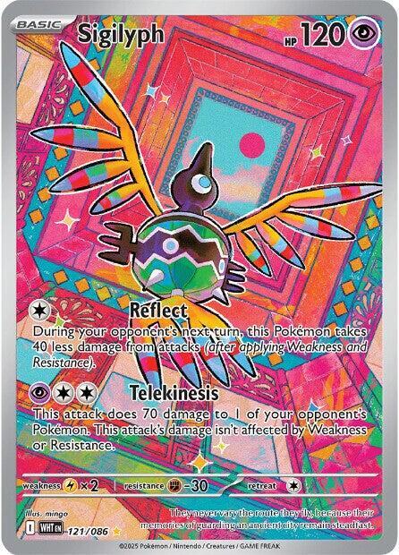 Sigilyph 121/086 Holofoil SV: White Flare Sigilyph 121/086 Holofoil SV: White Flare