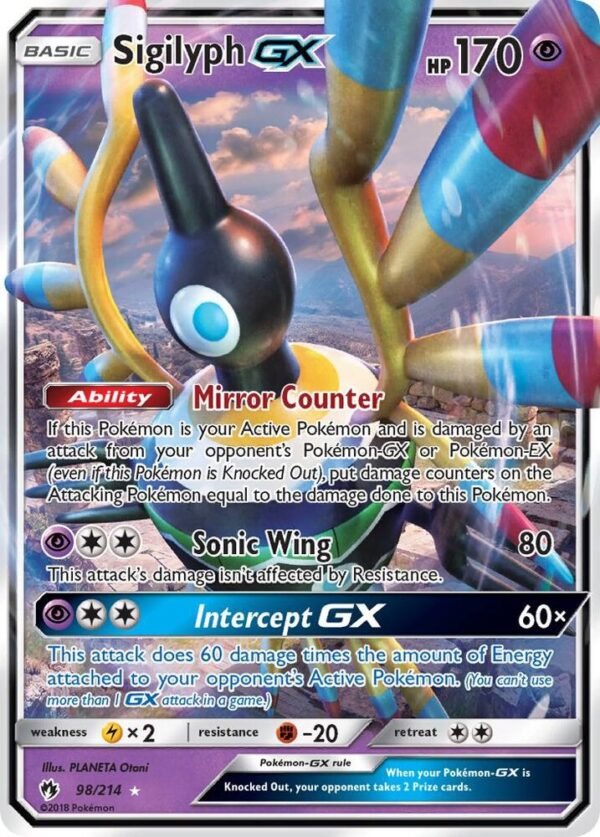 Sigilyph GX 98/214 Holofoil SM – Lost Thunder Sigilyph GX 98/214 Holofoil SM – Lost Thunder