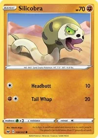 Silicobra (108) | 108/202 | Reverse Holofoil | SWSH01: Sword & Shield Base Set