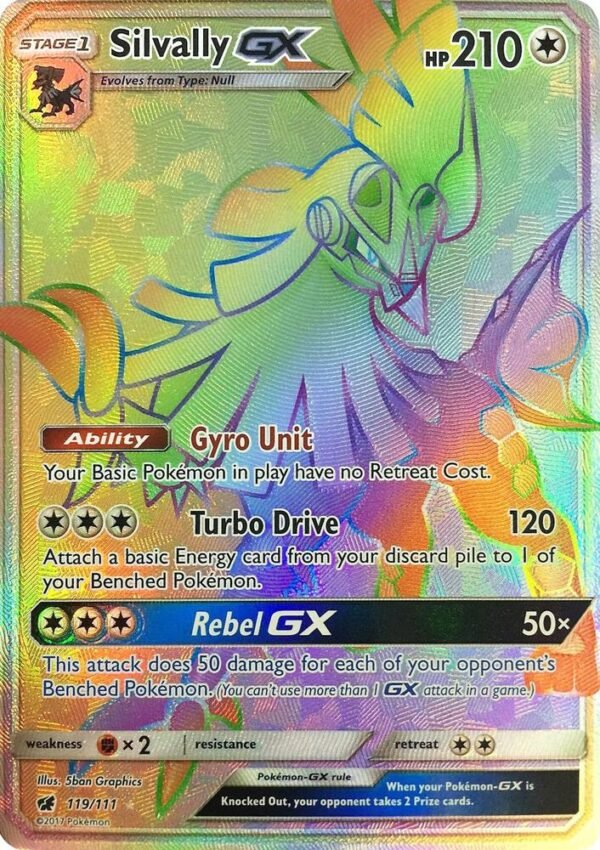 Silvally GX (Secret) 119/111 Holofoil SM – Crimson Invasion Silvally GX (Secret) 119/111 Holofoil SM – Crimson Invasion