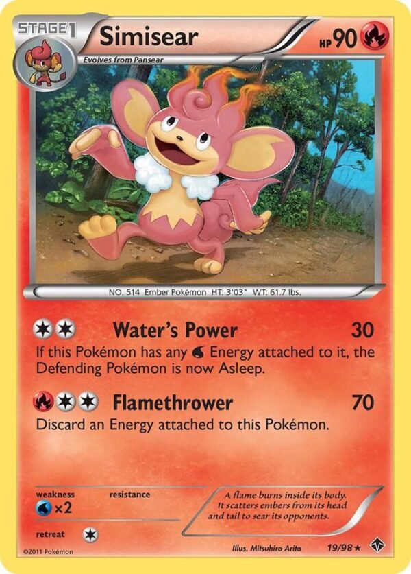 Simisear 19/98 Reverse Holofoil Emerging Powers Simisear 19/98 Reverse Holofoil Emerging Powers