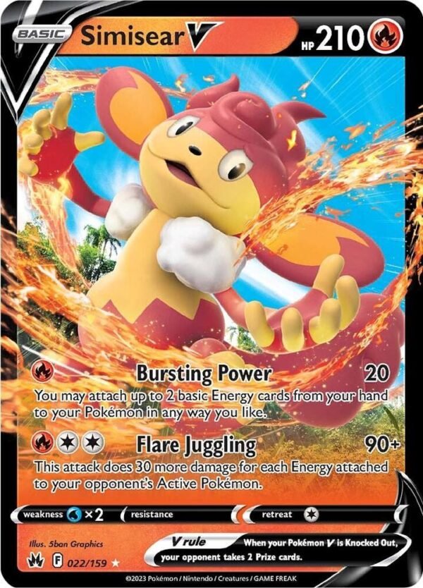 Simisear V 022/159 Holofoil Crown Zenith Simisear V 022/159 Holofoil Crown Zenith