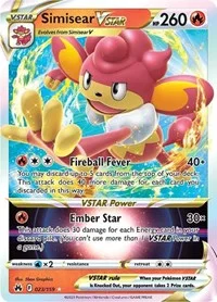 Simisear VSTAR | 023/159 | Holofoil | Crown Zenith