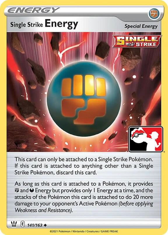 Single Strike Energy 141/163 Holofoil Prize Pack Series Cards