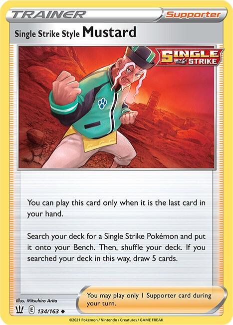 Single Strike Style Mustard 134/163 Reverse Holofoil SWSH05: Battle Styles