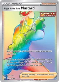 Single Strike Style Mustard (Secret) | 177/163 | Holofoil | SWSH05: Battle Styles