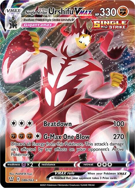 Single Strike Urshifu VMAX 086/163 Holofoil SWSH05: Battle Styles