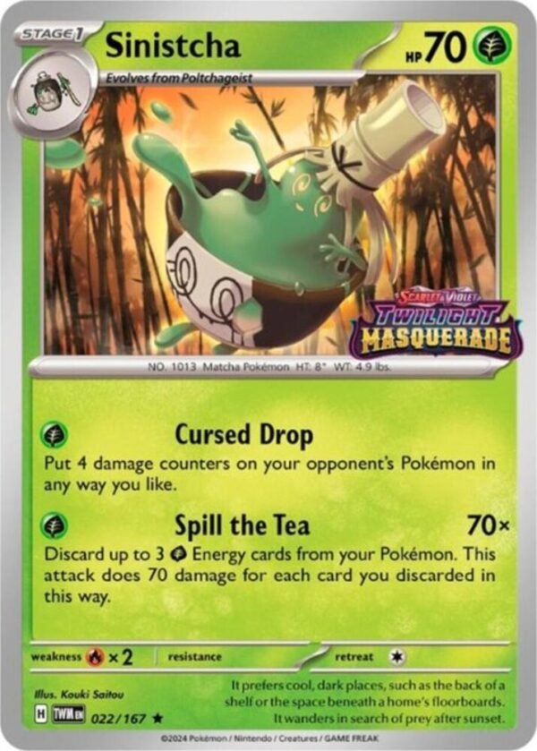 Sinistcha 022/167 (Prerelease) Holofoil SV: Scarlet & Violet Promo Cards Sinistcha 022/167 (Prerelease) Holofoil SV: Scarlet & Violet Promo Cards