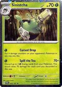 Sinistcha | 022/167 (Cosmos Holo) | Holofoil | Blister Exclusives