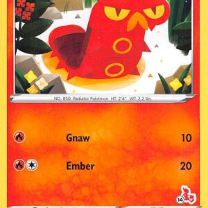 Sizzlipede 046/264 (#14 Cinderace Stamped) Normal Battle Academy 2022