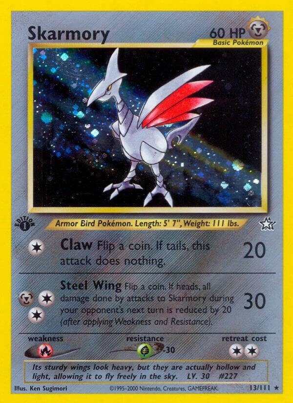 Skarmory 013/111 1st Edition Holofoil Neo Genesis Skarmory 013/111 1st Edition Holofoil Neo Genesis