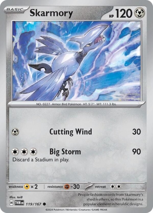 Skarmory 119/167 Normal SV06: Twilight Masquerade
