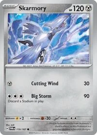Skarmory | 119/167 | Reverse Holofoil | SV06: Twilight Masquerade