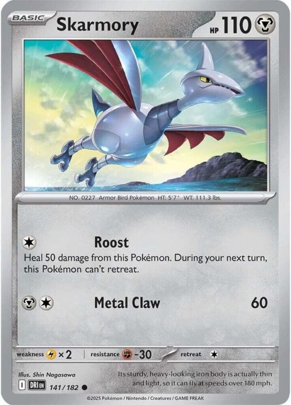 Skarmory 141/182 Normal SV10: Destined Rivals Skarmory 141/182 Normal SV10: Destined Rivals