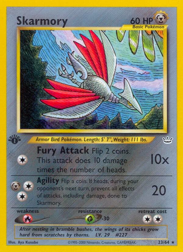 Skarmory 23/64 1st Edition Neo Revelation Skarmory 23/64 1st Edition Neo Revelation