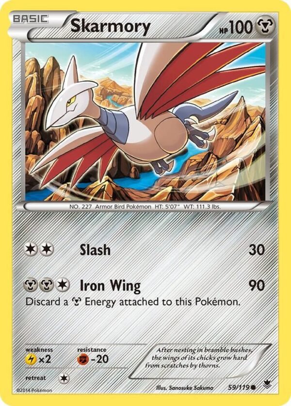 Skarmory 59/119 Reverse Holofoil XY – Phantom Forces